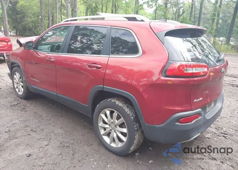 2016 Jeep Cherokee Limited z USA, uszkodzony, nr VIN 1C4PJMDB7GW261423